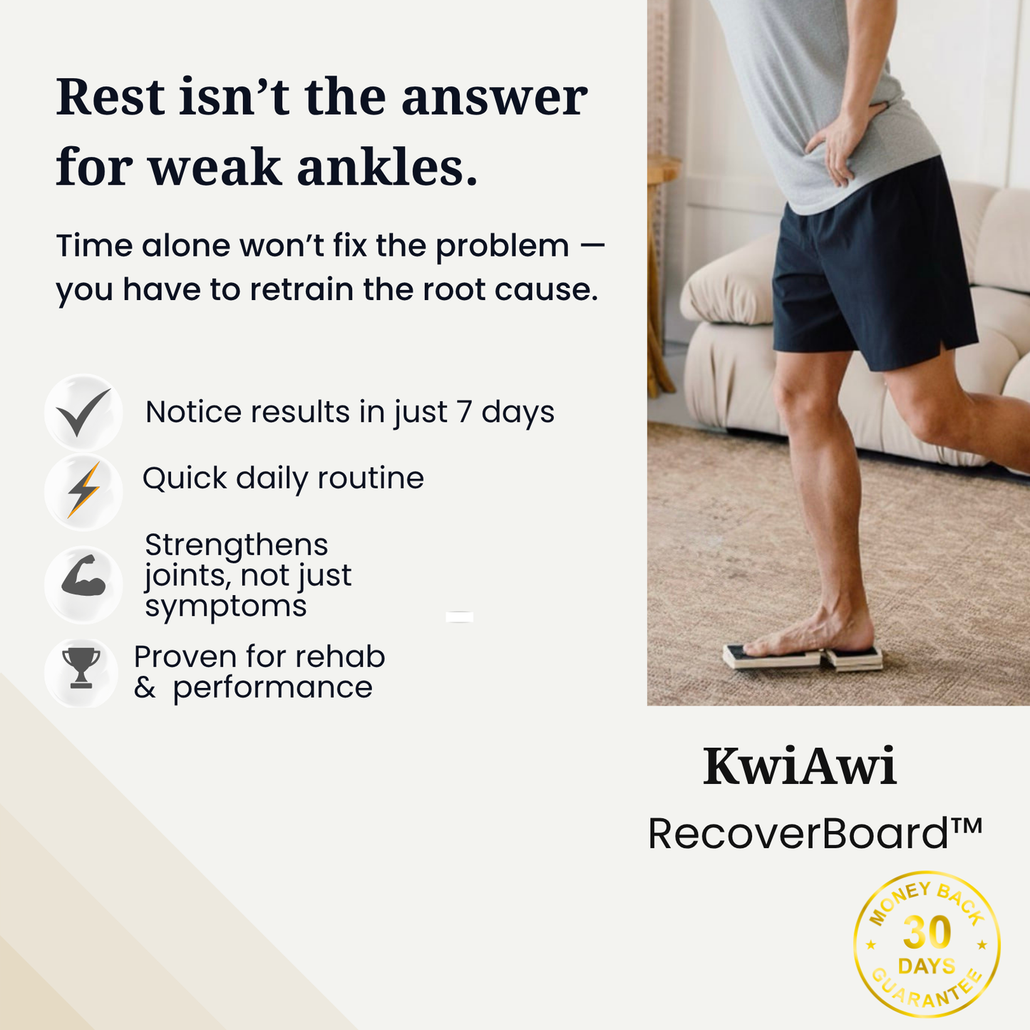 RecoverBoard™ – 15 min a day for relief.